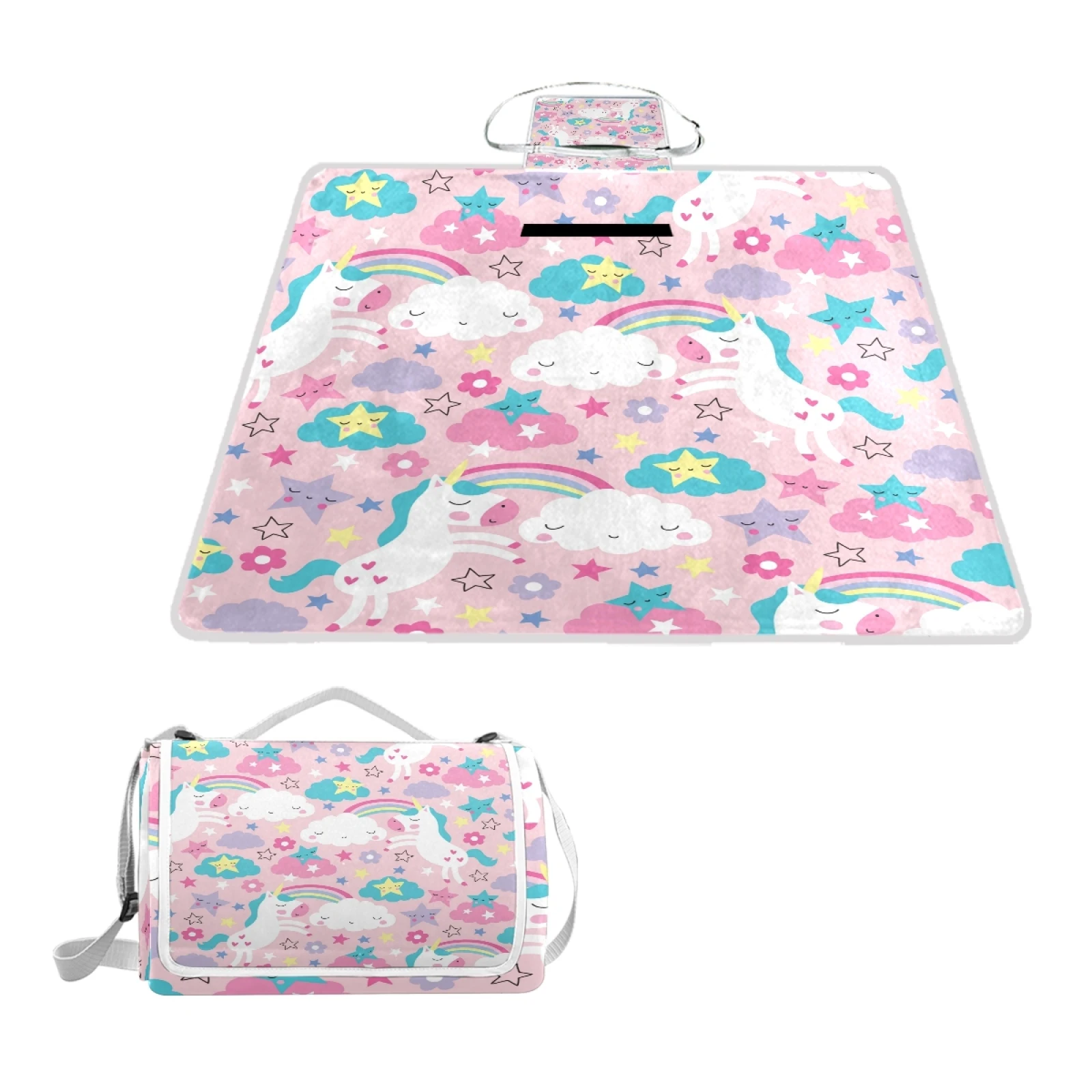 Wholesales Unicoin printing portable outdoor waterproof folded picnic blanket fleece Camping Mat with handles
Wholesales Unicoin printing portable outdoor waterproof folded picnic blanket fleece Camping Mat with handles