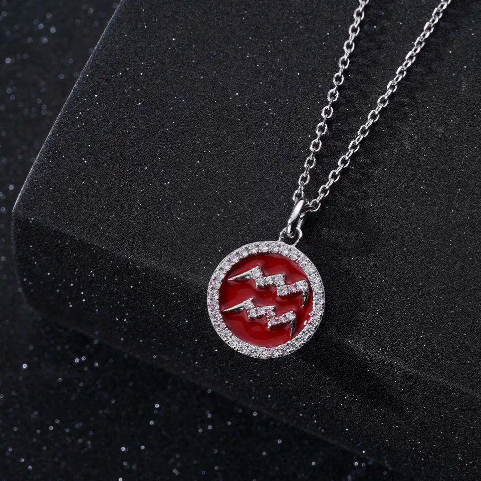 New Designer zodiac necklace Cubic Zircon Cz Silver 925 Sterling Pendant Aquarius zodiac necklace
New Designer zodiac necklace Cubic Zircon Cz Silver 925 Sterling Pendant Aquarius zodiac necklace