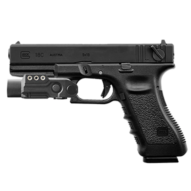 Tactical LED pistol flashlight Built-in Rechargeable Low/High/Strobe Mode Compact Smart-sensor Pistol Flashlight
Tactical LED pistol flashlight Built-in Rechargeable Low/High/Strobe Mode Compact Smart-sensor Pistol Flashlight