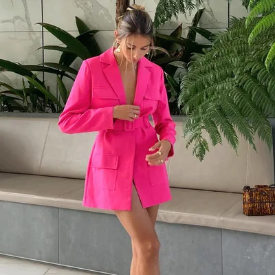 2021 New Korean Solid Color Long Sleeve V Neck Casual Ladies Office Pink Blazers With Belt, 3colors
2021 New Korean Solid Color Long Sleeve V Neck Casual Ladies Office Pink Blazers With Belt, 3colors