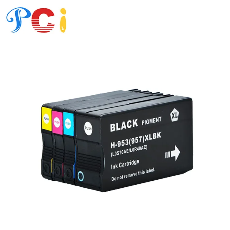 PCI 953XL 957XL 953 957 XL Color Compatible Inkjet Ink Cartridge HP953 for HP OfficeJet Pro 7740 7720