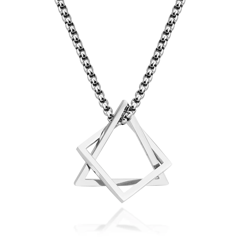 Square And Triangle Shaped Fashion Design Stainless Steel Pendant For Women Men Unisex, Colorful
Square And Triangle Shaped Fashion Design Stainless Steel Pendant For Women Men Unisex, Colorful