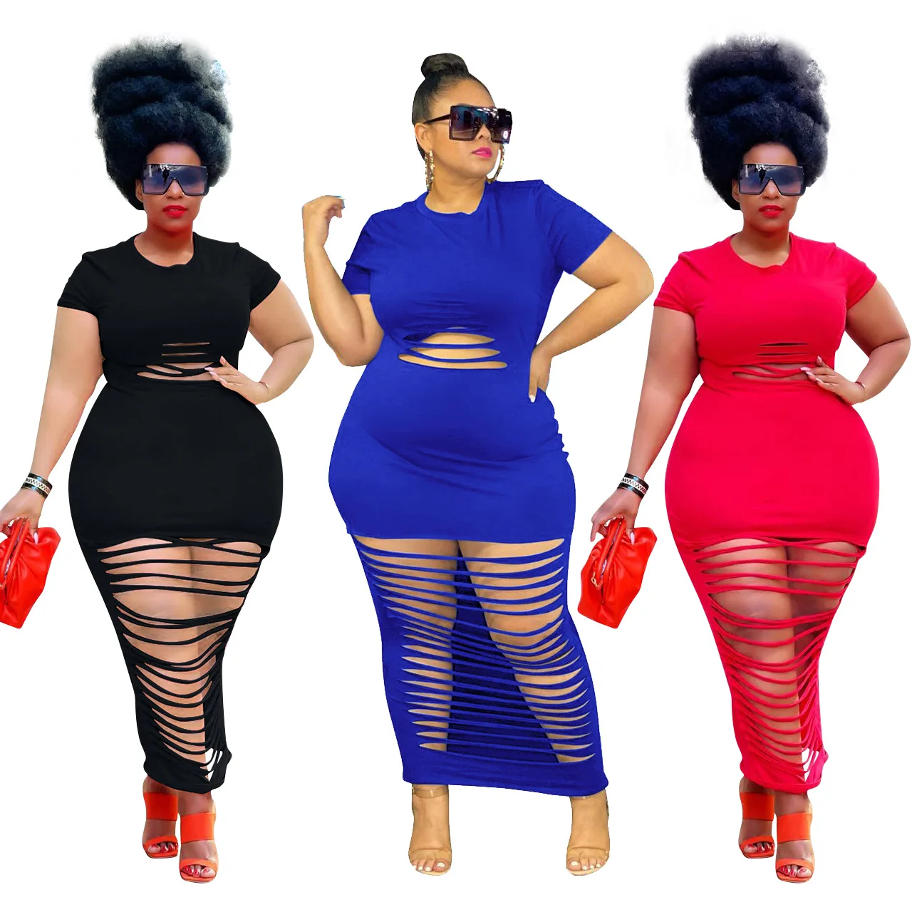 Hot selling Large size women's new summer pure color flower hollow sexy dress, Different color
Hot selling Large size women's new summer pure color flower hollow sexy dress, Different color
