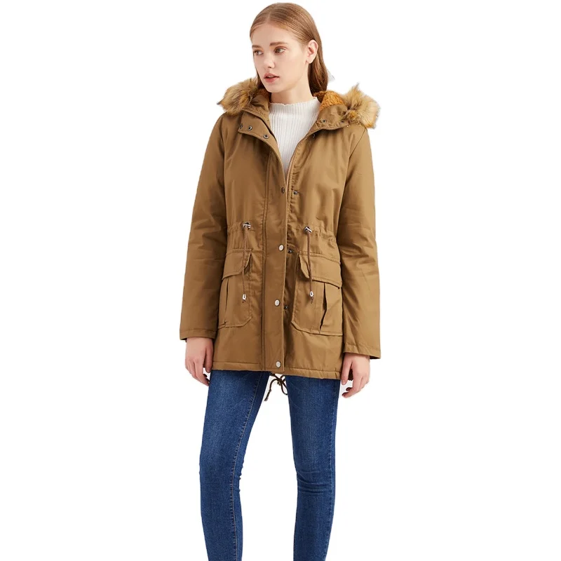 High Quality Plus Size Solid Color Winter Cotton Padded Thick Coat Windbreaker Hooded Front Pocket Warm Coat for Women
High Quality Plus Size Solid Color Winter Cotton Padded Thick Coat Windbreaker Hooded Front Pocket Warm Coat for Women