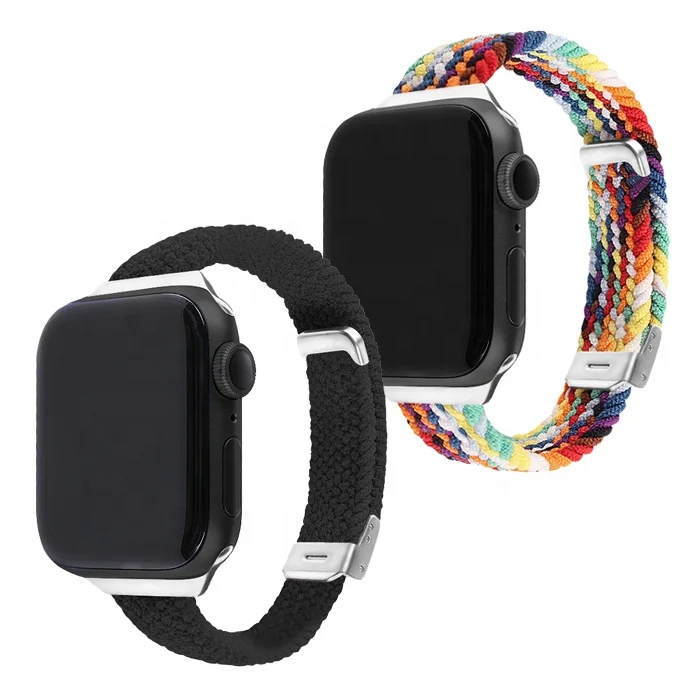 New Adjustable Slim Woven Braided Watch Band For Apple Watch with Stainless Steel Buckle Thin Elastic Nylon Watch Straps
New Adjustable Slim Woven Braided Watch Band For Apple Watch with Stainless Steel Buckle Thin Elastic Nylon Watch Straps
