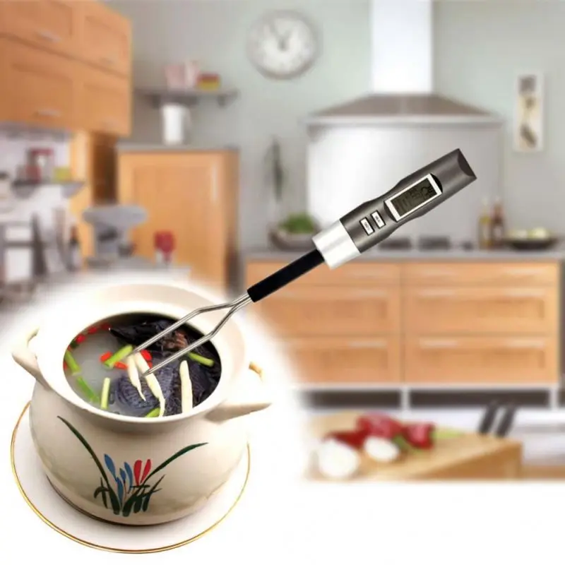 Kitchen LCD Digital Display Food Cooking BBQ Meat Fork Thermometer Beef Temperature Alarm Kitchen Supplies
Kitchen LCD Digital Display Food Cooking BBQ Meat Fork Thermometer Beef Temperature Alarm Kitchen Supplies