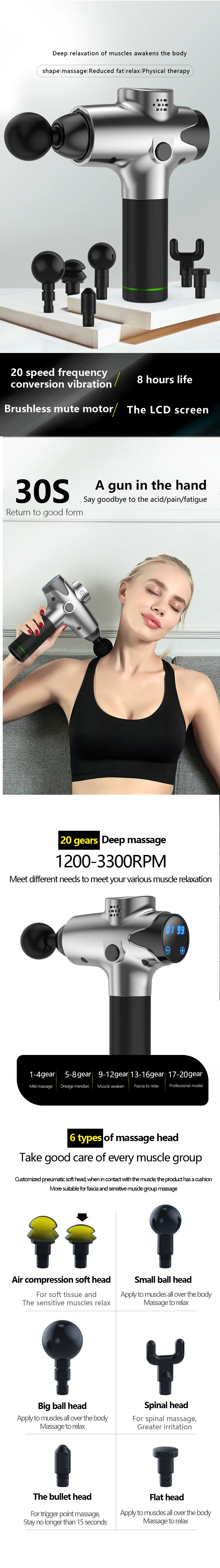 Deep Muscle Massage Fascia Gun To Revitalize The Body