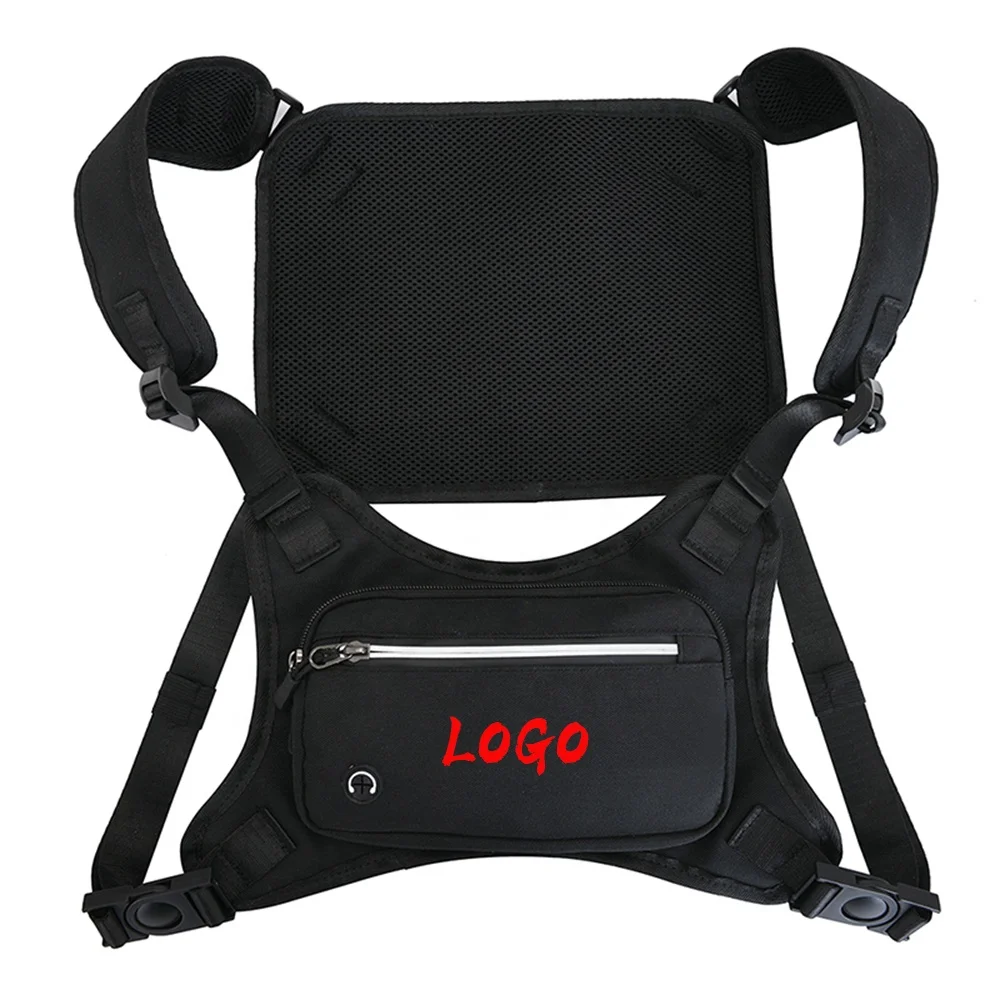 Factory running unisex reflective fashion custom small front vest chest bag with earphone hole
Factory running unisex reflective fashion custom small front vest chest bag with earphone hole