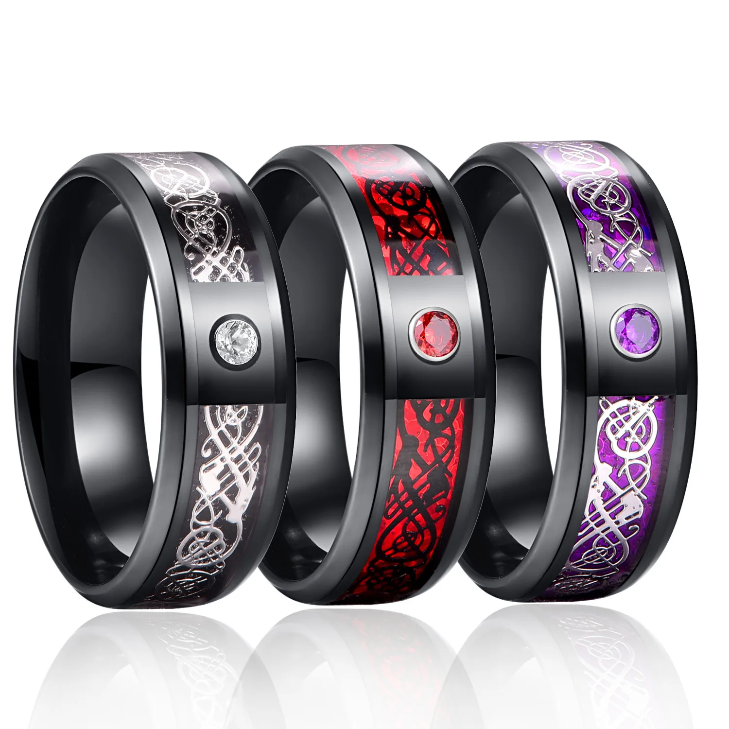 Hot Sale Titanium Steel Dragon Pattern Dragon Piece Diamond Luminous Ring All-Match Tungsten Steel Stainless Steel Jewelry, As picturres
Hot Sale Titanium Steel Dragon Pattern Dragon Piece Diamond Luminous Ring All-Match Tungsten Steel Stainless Steel Jewelry, As picturres
