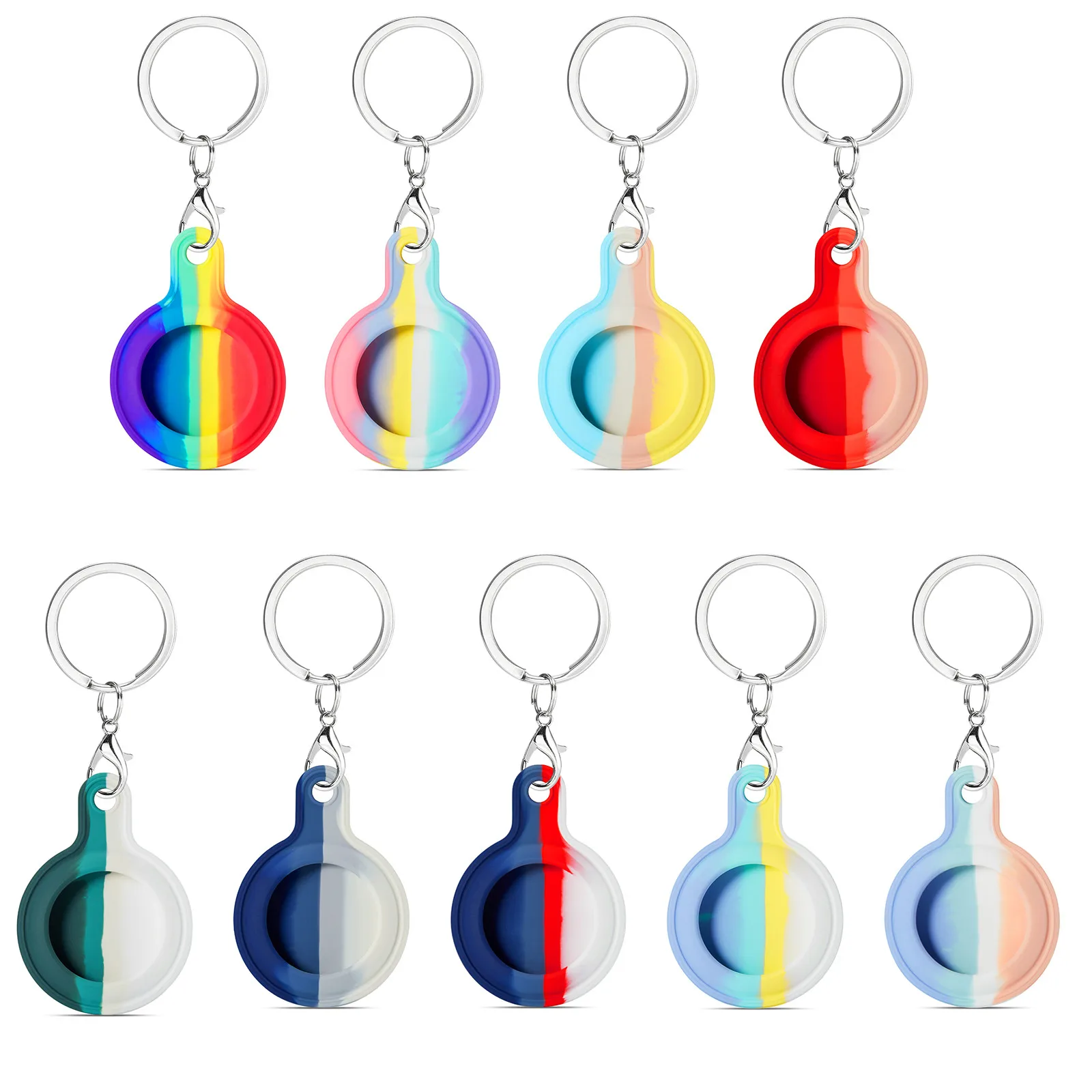 custom scratch proof rainbow silicone case for air tags accesories protective cover for apple airtags tracker case with keyring, Multi colors
custom scratch proof rainbow silicone case for air tags accesories protective cover for apple airtags tracker case with keyring, Multi colors