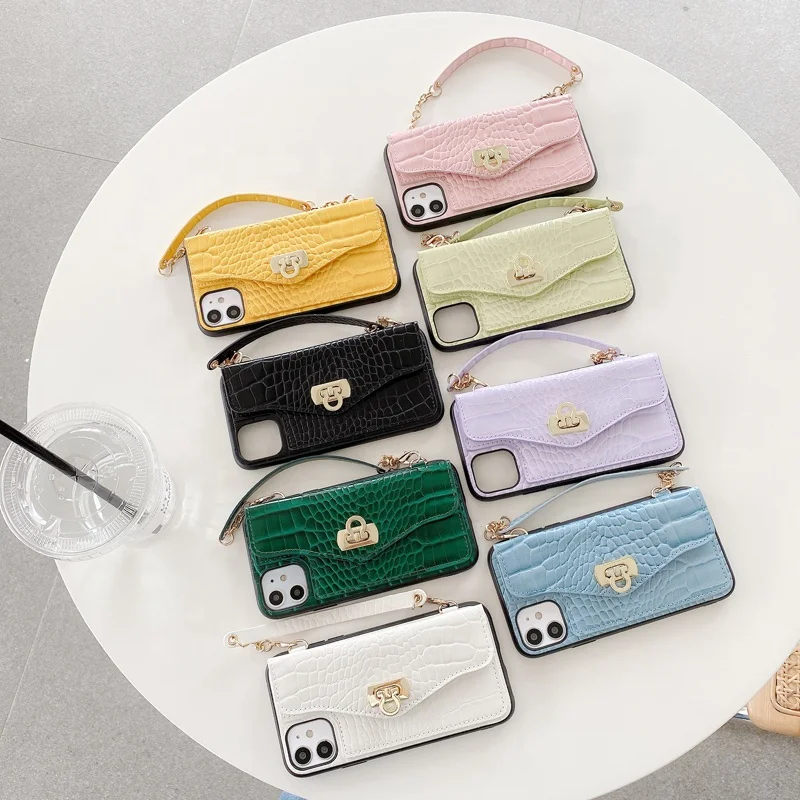 New Luxury Women Protective PU Leather Wallet Mobile Phone Back Cover Case for iPhone 11/11 Pro/11 Pro Max with Hand Strap, Multi options
New Luxury Women Protective PU Leather Wallet Mobile Phone Back Cover Case for iPhone 11/11 Pro/11 Pro Max with Hand Strap, Multi options