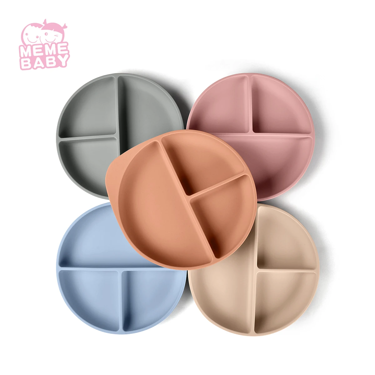 Hot Sale BPA Free Silicone Plate Baby Dishwasher Safe Food Grade 3-Compartment Divided Suction Plate, Beige,pink,rust,grey,blue,customized
Hot Sale BPA Free Silicone Plate Baby Dishwasher Safe Food Grade 3-Compartment Divided Suction Plate, Beige,pink,rust,grey,blue,customized