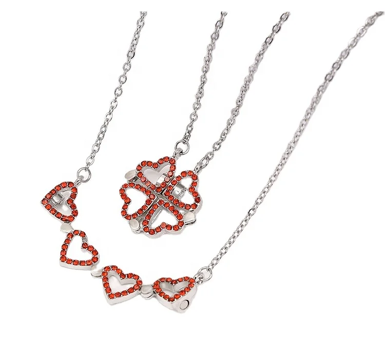 TikTok Variable love folding hollow four-leaf clover unique design collar bone necklace necklace
TikTok Variable love folding hollow four-leaf clover unique design collar bone necklace necklace
