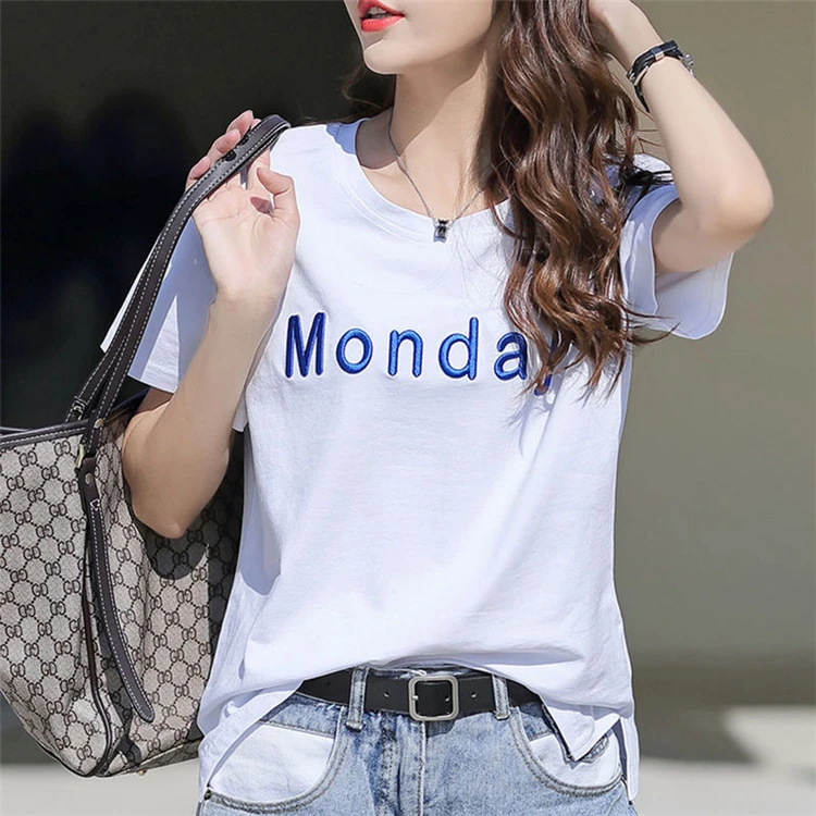 wholesale embroidery letters loose simple couple embossed printing custom cotton designer t shirt woman
wholesale embroidery letters loose simple couple embossed printing custom cotton designer t shirt woman