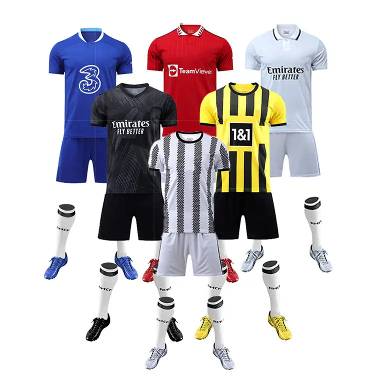 Adults and kids Soccer Jersey Wholesale Customized Football Jersey Sublimation Soccer Shirts Jersey Quick Dry Soccer Wear
Adults and kids Soccer Jersey Wholesale Customized Football Jersey Sublimation Soccer Shirts Jersey Quick Dry Soccer Wear