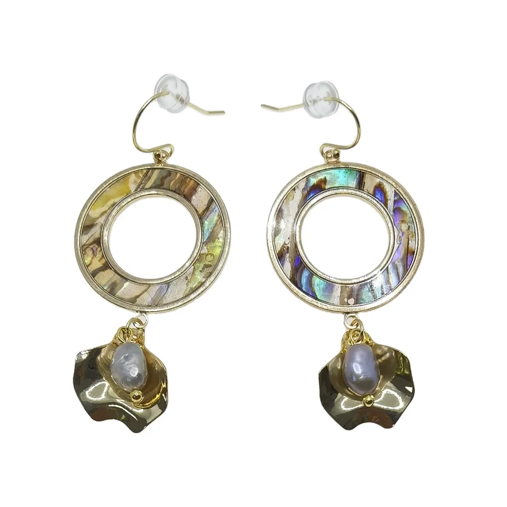 E542 New Arrival Pearl 925 Sterling Silver Natural Abalone Shell Real Baroque Earring
E542 New Arrival Pearl 925 Sterling Silver Natural Abalone Shell Real Baroque Earring
