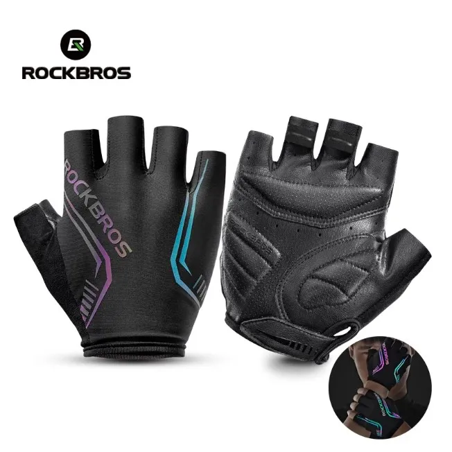 Custom SBR Pad High Reflective Short Gloves Hands Gloves For Sports Cycle Half Finger, Black
Custom SBR Pad High Reflective Short Gloves Hands Gloves For Sports Cycle Half Finger, Black