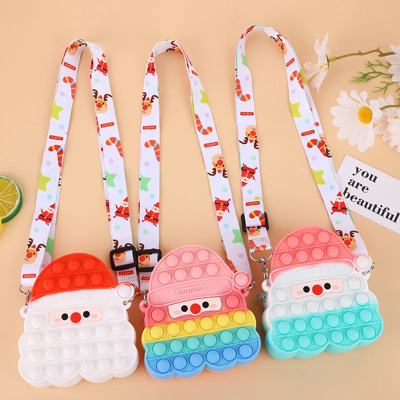 Kids gift christmas squeeze educational toys cartoon anti stress popit fidget toy purse, 3colors
Kids gift christmas squeeze educational toys cartoon anti stress popit fidget toy purse, 3colors