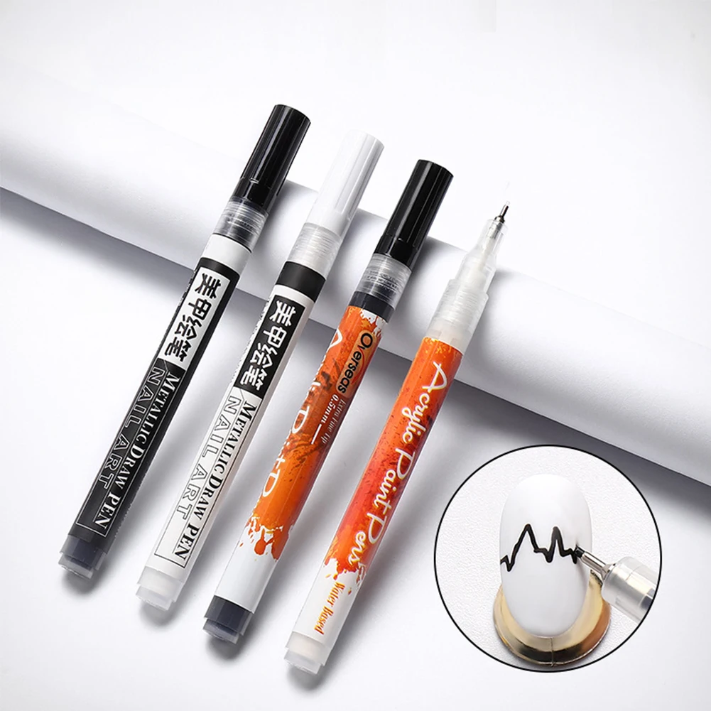 IMAGNAIL 4 Colors White Black Gold Silver Gradient Painting Drawing Nail Art Graffiti Pen
IMAGNAIL 4 Colors White Black Gold Silver Gradient Painting Drawing Nail Art Graffiti Pen