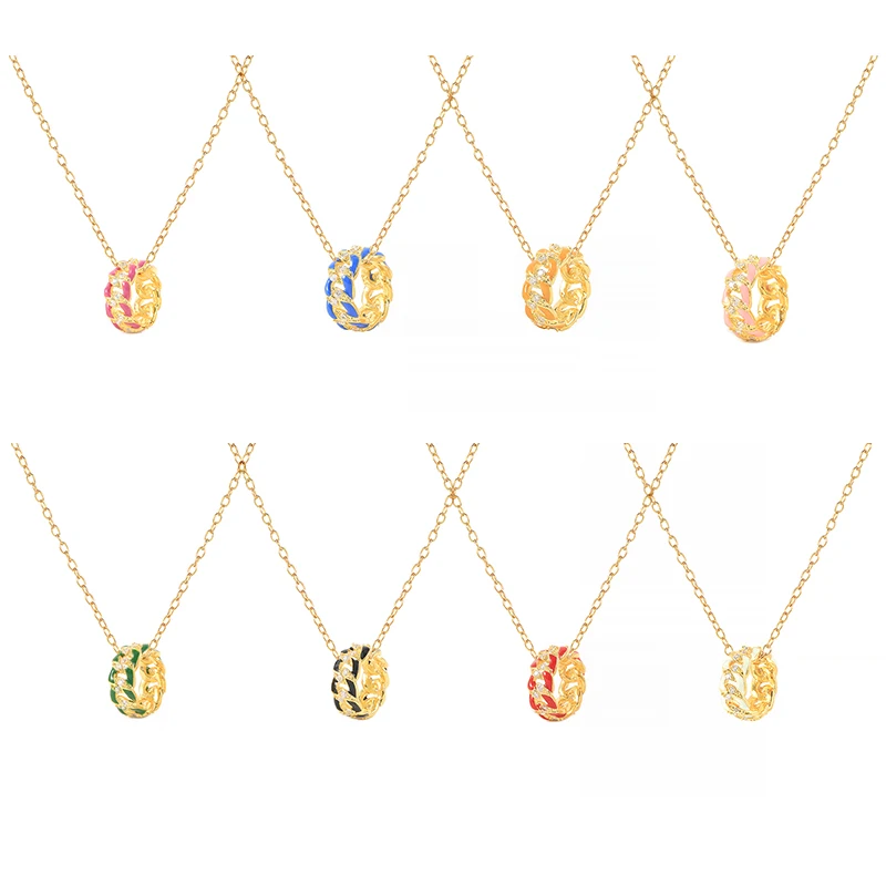 CANNER 2021 New fashion 18K Gold Plated S925 Sterling Silver INS Vintage Enamel Pendant Necklace For Woman
CANNER 2021 New fashion 18K Gold Plated S925 Sterling Silver INS Vintage Enamel Pendant Necklace For Woman
