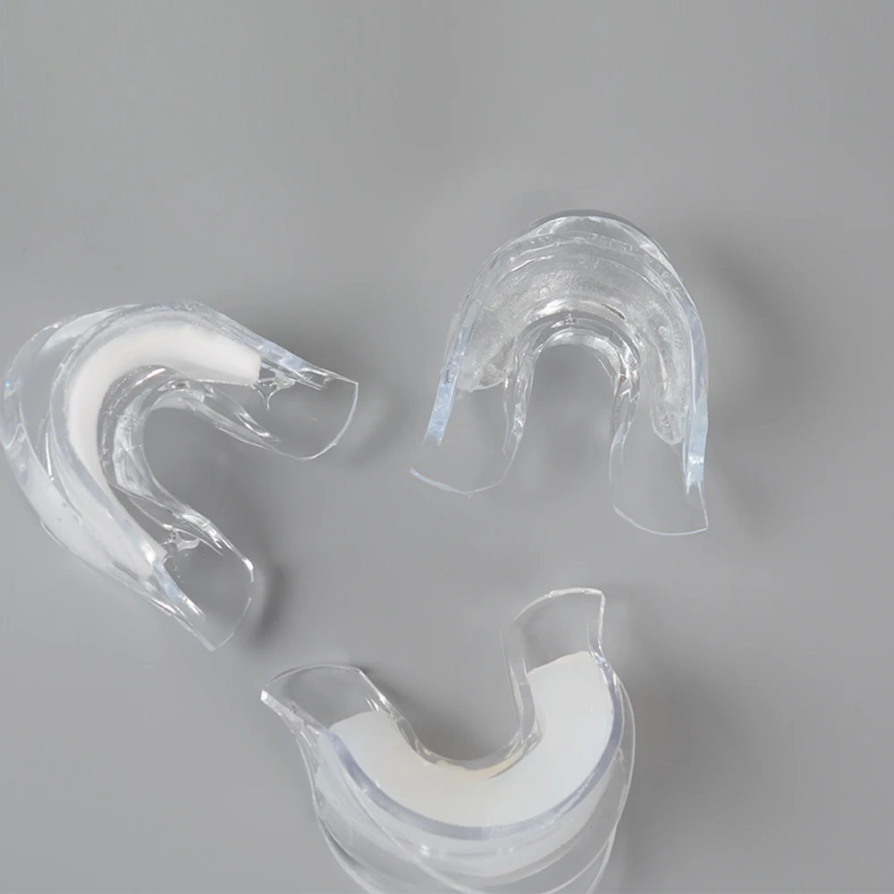 Professional teeth whitening prefill tray with gel moldable mouthpieces tray, Transparent
Professional teeth whitening prefill tray with gel moldable mouthpieces tray, Transparent