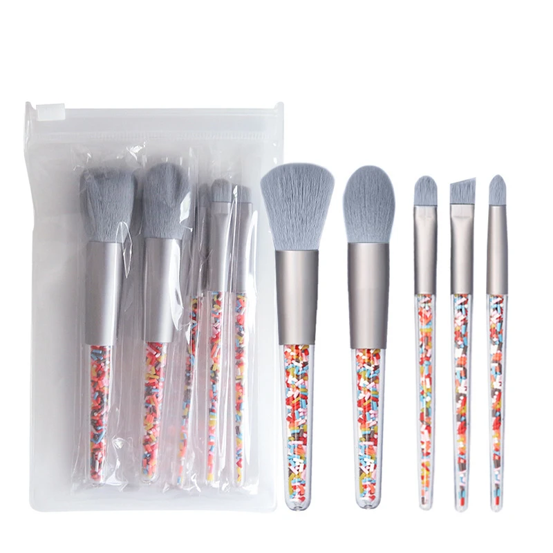 Hotsale Factory Recommend 5 in 1 Grey Brush Head Makeup Brush Set Acrylic Handle Synthetic Hair Flame Powder Makeup Brushes Suit, Black
Hotsale Factory Recommend 5 in 1 Grey Brush Head Makeup Brush Set Acrylic Handle Synthetic Hair Flame Powder Makeup Brushes Suit, Black