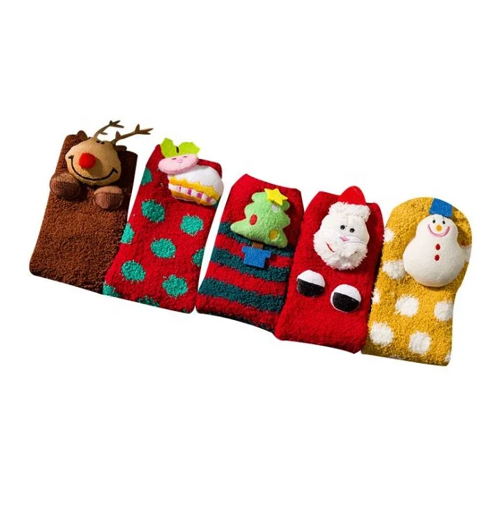 New products for autumn and winter children's parent-child Christmas socks three-dimensional cartoon floor socks, Custom color
New products for autumn and winter children's parent-child Christmas socks three-dimensional cartoon floor socks, Custom color