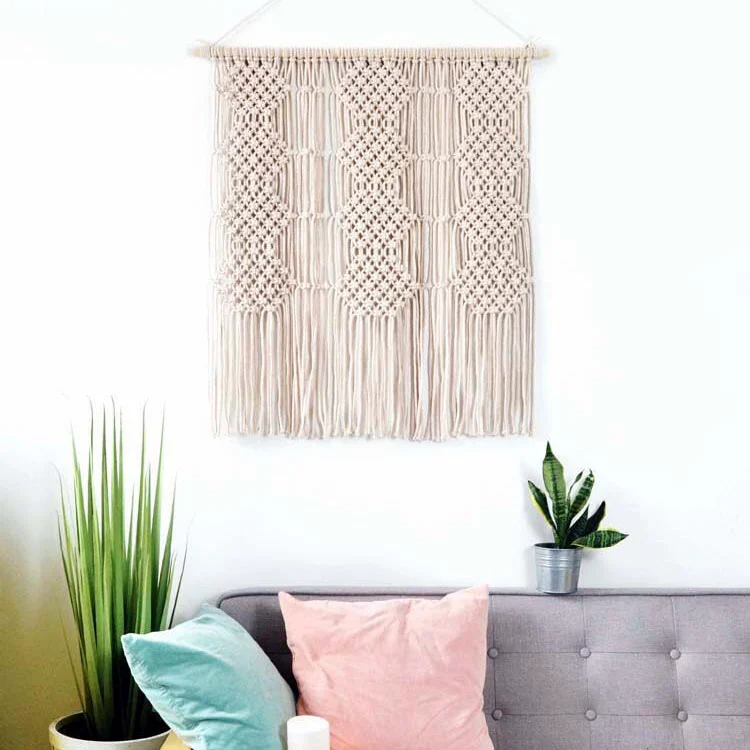 Best Decoration Gift macrame wall hanging woven wall hanging tapestry home decor boho decor, White
Best Decoration Gift macrame wall hanging woven wall hanging tapestry home decor boho decor, White