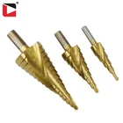 3pcs hss titanium coated step drill bit for metal