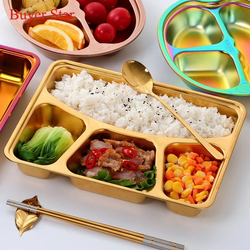 Wholesale 18/8 stainless steel kids divided dinner food dish plate lunch tray with plastic lid for school, Silver/gold/rose gold/rainbow no.0
Wholesale 18/8 stainless steel kids divided dinner food dish plate lunch tray with plastic lid for school, Silver/gold/rose gold/rainbow no.0