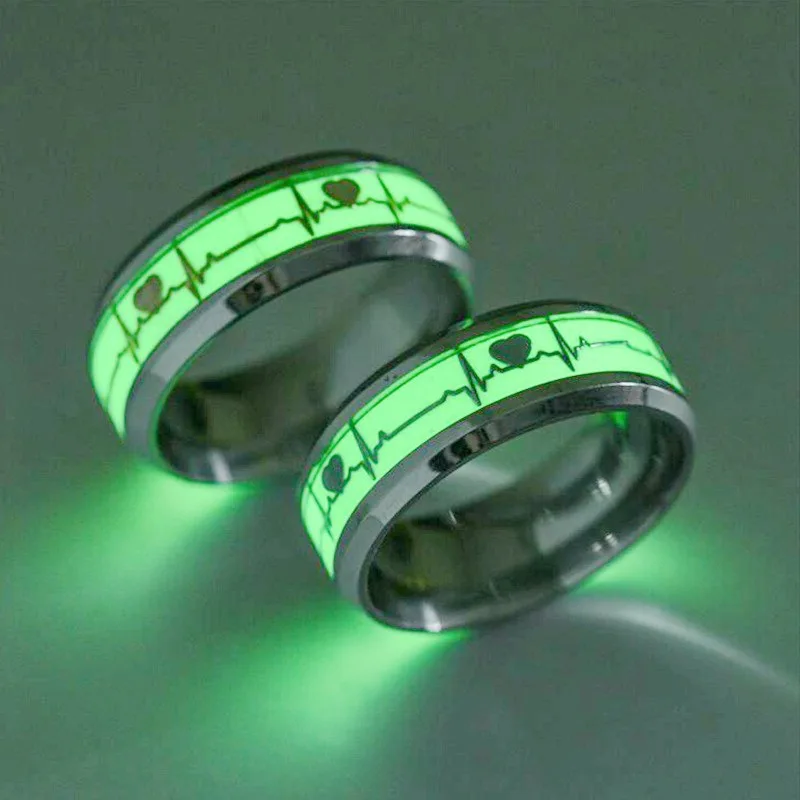 Fashion Stainless Steel Luminous Ring For Women Titanium Steel Couple Ring Glowing Ring, Gold
Fashion Stainless Steel Luminous Ring For Women Titanium Steel Couple Ring Glowing Ring, Gold