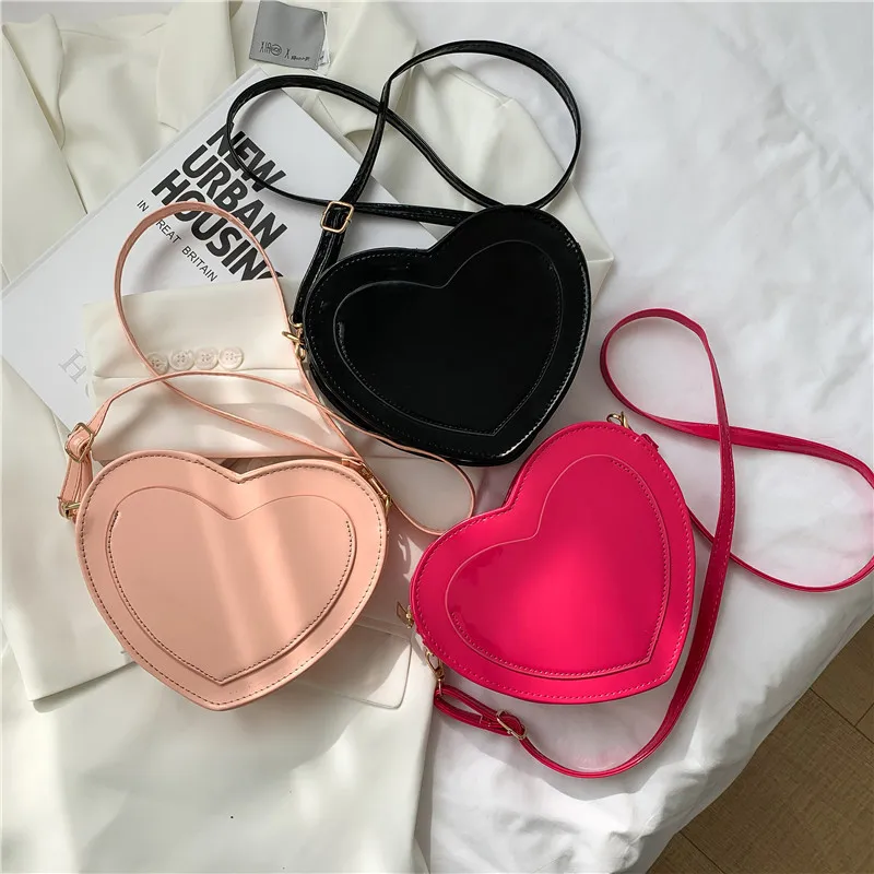 Heart Shoulder Bag for Women PU Leather Solid Girl Messenger Bags Purse 2021 Summer Lady Cute Handbags for Women, 3 colors
Heart Shoulder Bag for Women PU Leather Solid Girl Messenger Bags Purse 2021 Summer Lady Cute Handbags for Women, 3 colors