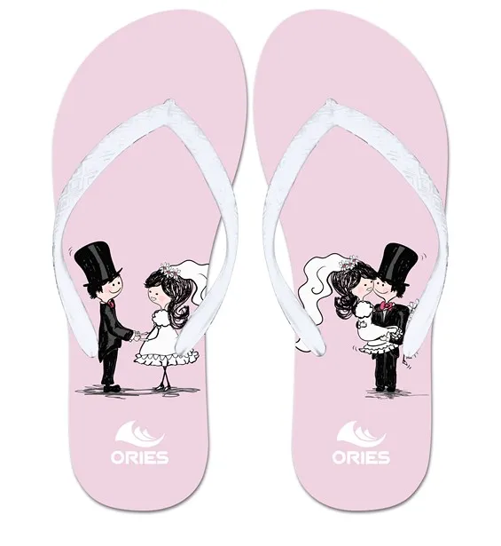 Customized logo print beach party wedding slippers guest slipper flip flop white and pink for wedding, Customized color
Customized logo print beach party wedding slippers guest slipper flip flop white and pink for wedding, Customized color