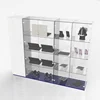 Floor Standing Crystal Clear Retail Cube Acrylic Exhibition Showcase Cell Phone Computer Earplug Display