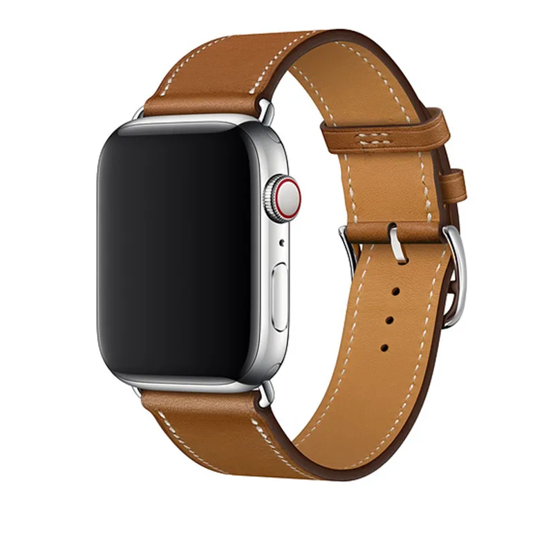 Brown Leather Band Loop Strap For Apple Watch6 5 4 3 2 1 38mm 40mm Men Leather Watch Strap Band for iwatch 6 Watch band Bracelet
Brown Leather Band Loop Strap For Apple Watch6 5 4 3 2 1 38mm 40mm Men Leather Watch Strap Band for iwatch 6 Watch band Bracelet