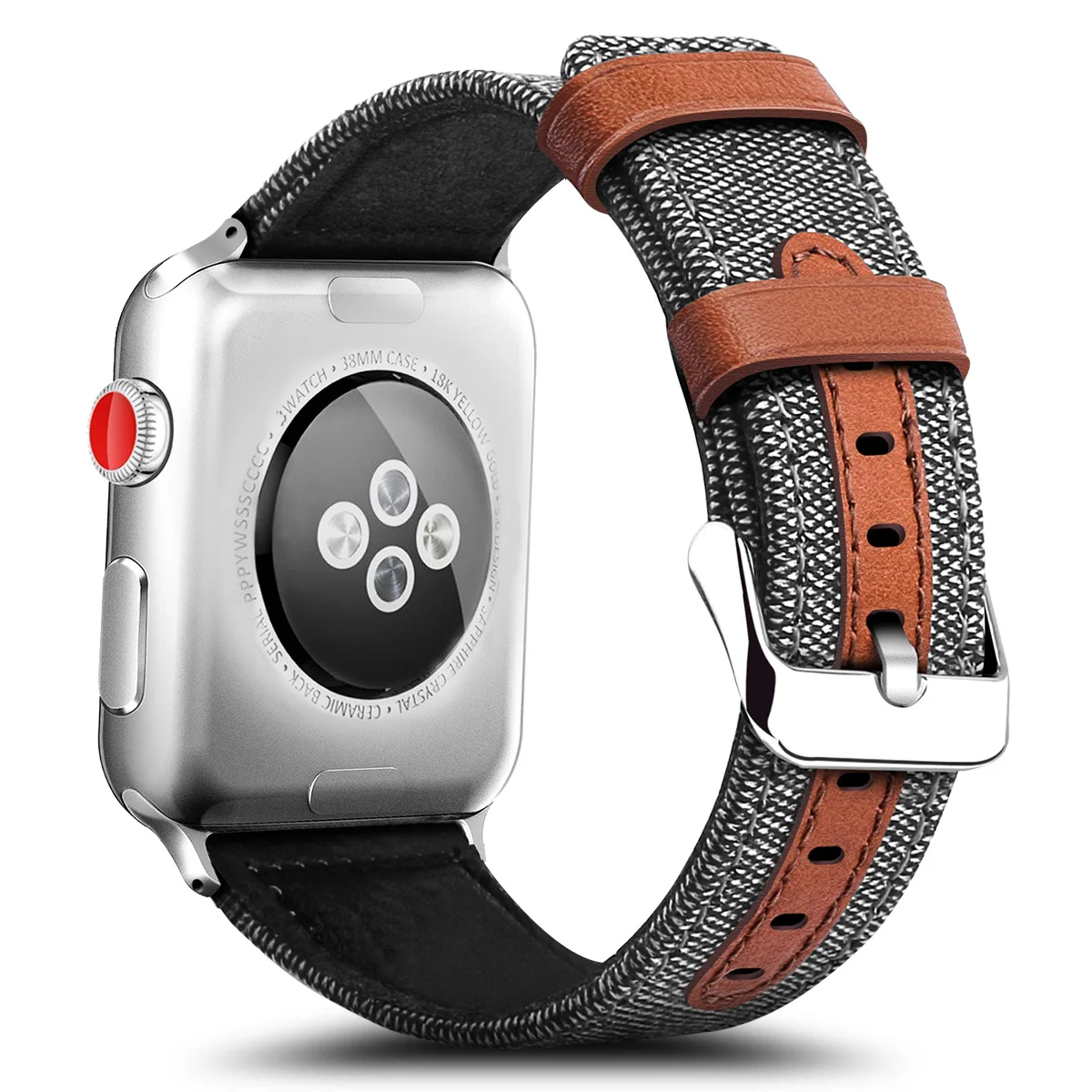 Fashion Band For Apple Watch Band 38mm 40mm 42mm 44mm Fabric Leather iWatch Strap Series 1 2 3 4 5 6 SE
Fashion Band For Apple Watch Band 38mm 40mm 42mm 44mm Fabric Leather iWatch Strap Series 1 2 3 4 5 6 SE