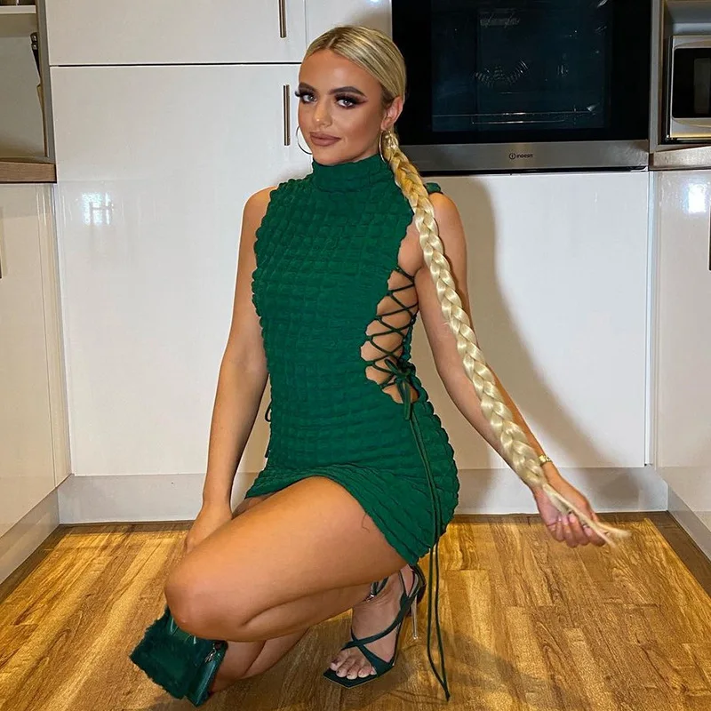 Fashion Sleeveless Bodycon Mini Summer Lace Up Plus Size Party Dresses 2022 Women, Blue
Fashion Sleeveless Bodycon Mini Summer Lace Up Plus Size Party Dresses 2022 Women, Blue