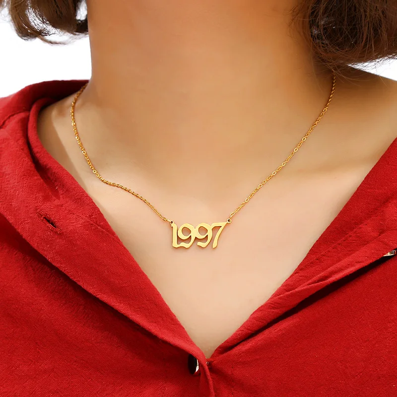 2020 year necklace stainless steel established year necklace gold plated old english number necklace(EJN2224)
2020 year necklace stainless steel established year necklace gold plated old english number necklace(EJN2224)