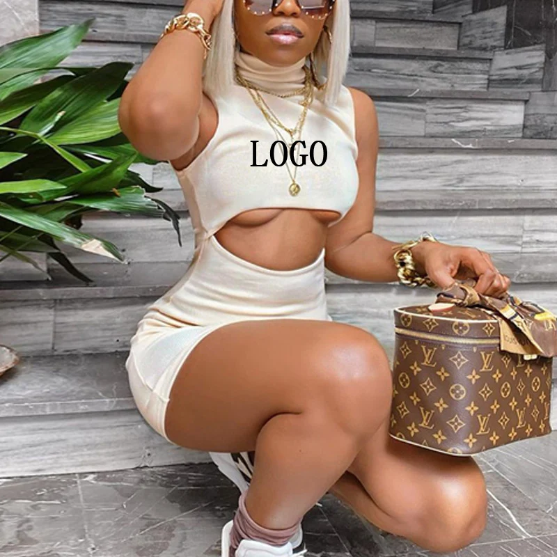 Custom Fashion Casual 2021 Summer High Neck Sleeveless Hollow Mini Dresses Hip Sexy One Piece Set Skirt For Women Clothing, Picture
Custom Fashion Casual 2021 Summer High Neck Sleeveless Hollow Mini Dresses Hip Sexy One Piece Set Skirt For Women Clothing, Picture