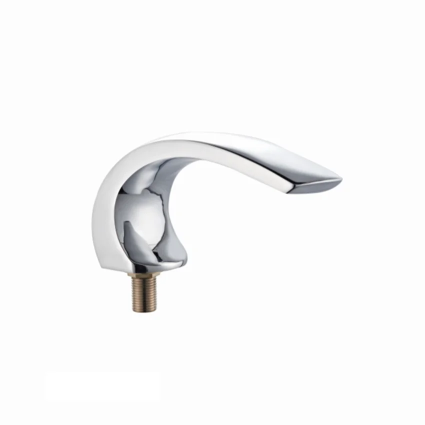 Manufacturer Deck Mounted brass long spout bathtub faucet mixer shower faucets
