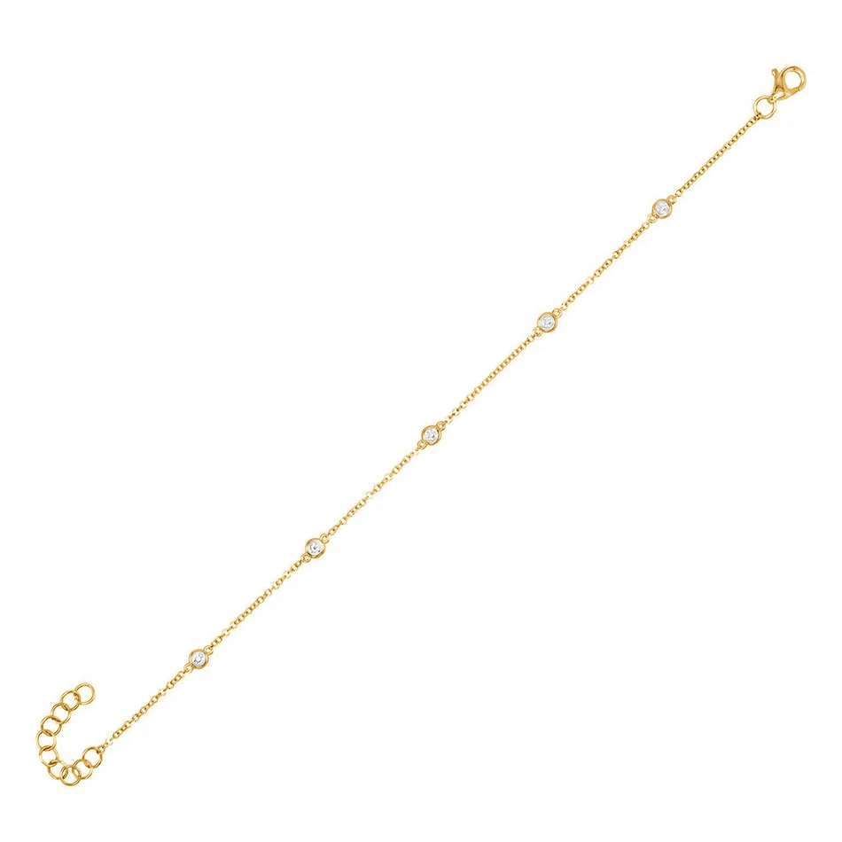 Minimalist Jewelry bracelet for women 925 sterling silver 18k gold plated Bracelet with cubic zircon
Minimalist Jewelry bracelet for women 925 sterling silver 18k gold plated Bracelet with cubic zircon
