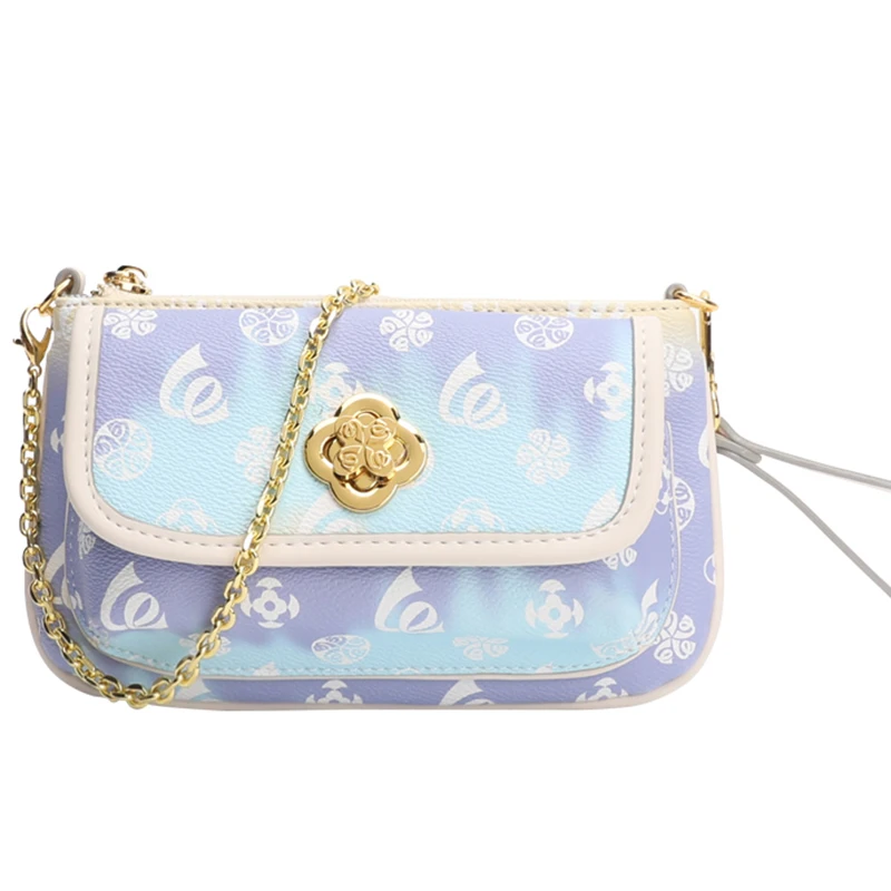 Noble And Elegant Ladies' Chain Shoulder Bag Metal Camellia-shaped Lock Crossbody Bag Fashionable Gradient Color Pu Handbag 1703
Noble And Elegant Ladies' Chain Shoulder Bag Metal Camellia-shaped Lock Crossbody Bag Fashionable Gradient Color Pu Handbag 1703