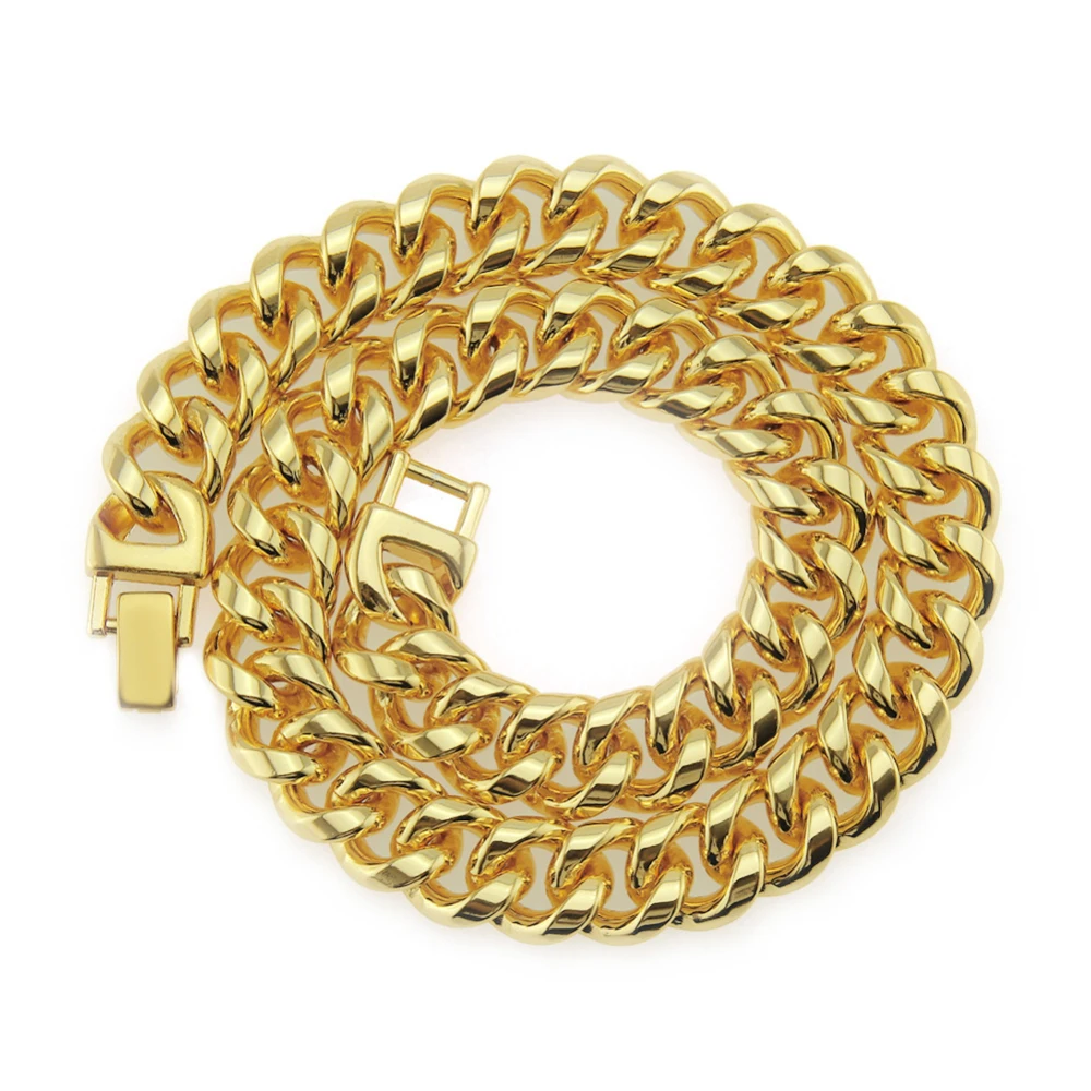 Wholesale Jewelry Hot Design Environment-Friendly Hip Hop Safe Zinc Alloy Cuban Link Chain Necklace For Men
Wholesale Jewelry Hot Design Environment-Friendly Hip Hop Safe Zinc Alloy Cuban Link Chain Necklace For Men