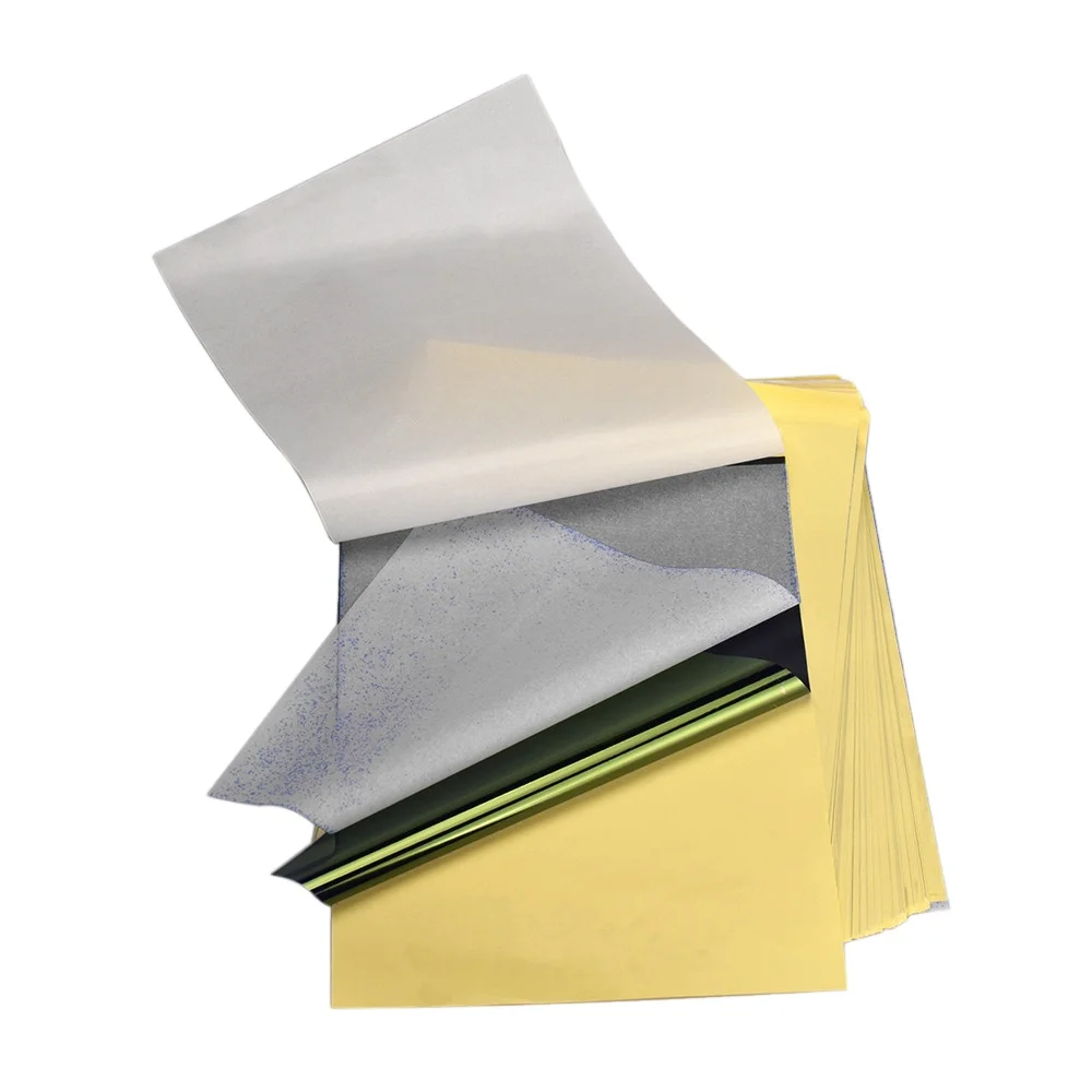 100pcs 4 Layer Carbon Thermal Stencil Tattoo Transfer Paper Copy Paper Tracing Paper Professional Tattoo Supply
100pcs 4 Layer Carbon Thermal Stencil Tattoo Transfer Paper Copy Paper Tracing Paper Professional Tattoo Supply