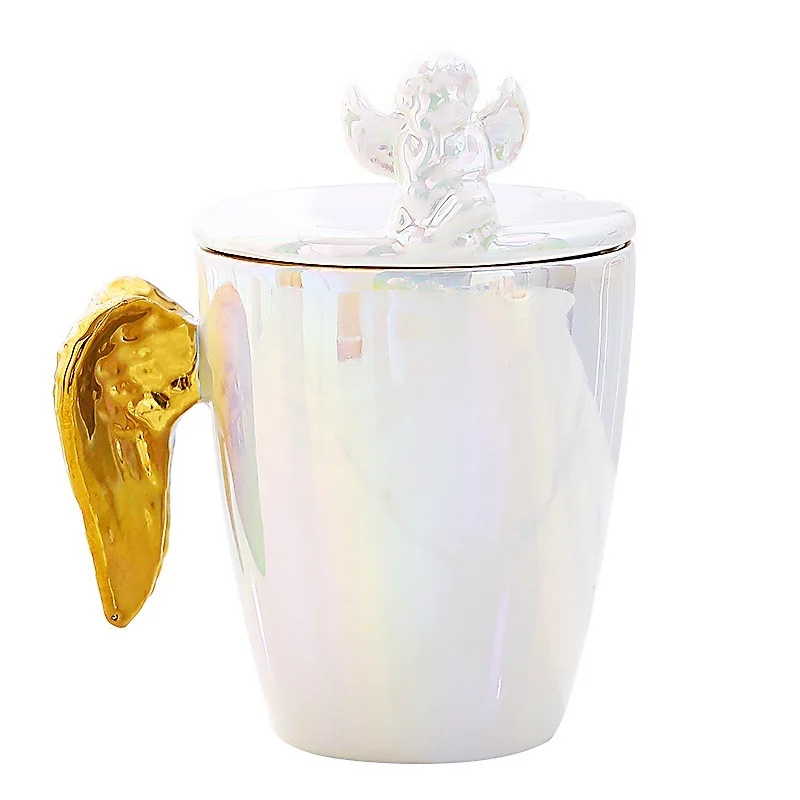 2021 coffee cup novelty coffee with lid and handle angel wings ceramic mug korean unique mugs, Customized colors acceptable
2021 coffee cup novelty coffee with lid and handle angel wings ceramic mug korean unique mugs, Customized colors acceptable