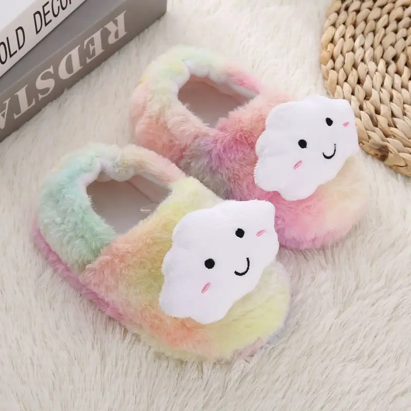 Comfortable colorful cloud rainbow fashion new winter autumn kids children warm household comfortable slippers, As the pictures show
Comfortable colorful cloud rainbow fashion new winter autumn kids children warm household comfortable slippers, As the pictures show