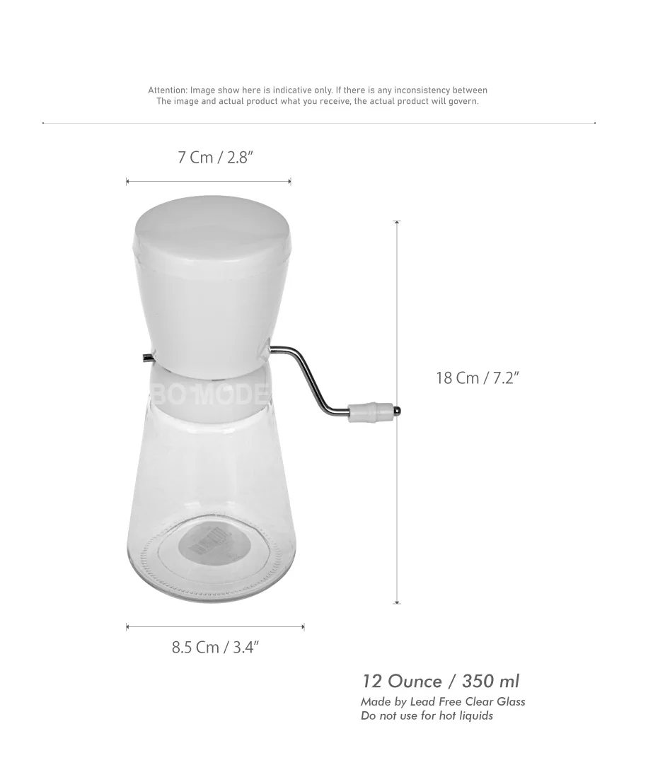 10 Oz / 300 Ml Manual Nut Chopper Grinder  -  Nut Mil