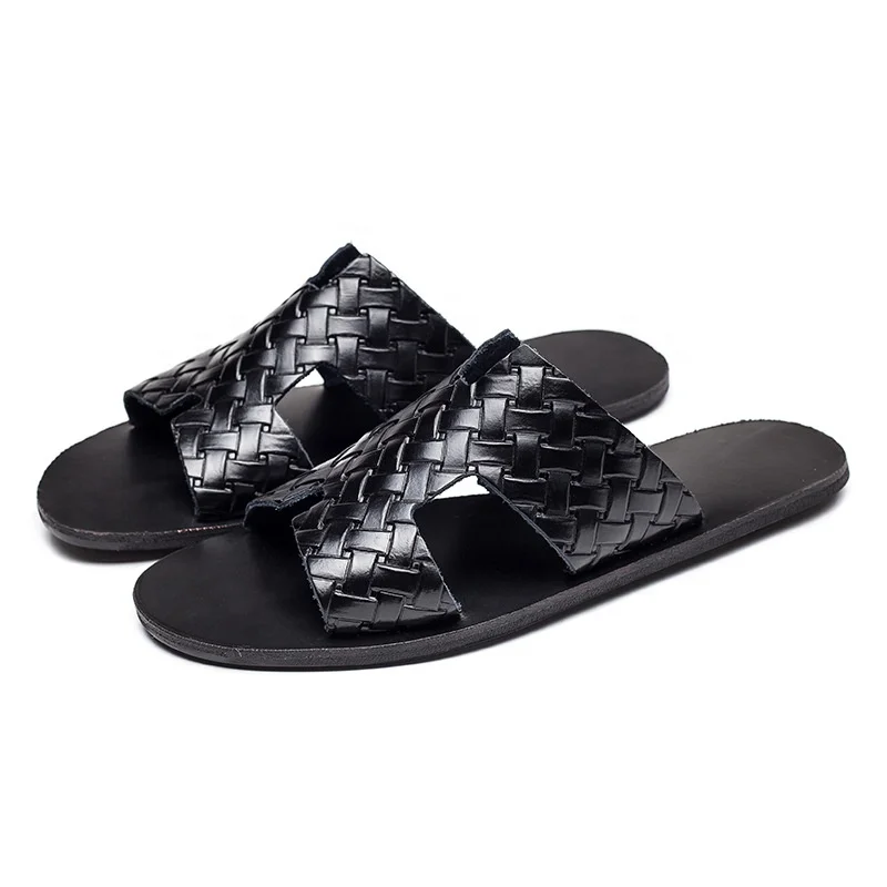 2021 spring and summer casual men's slippers non-slip handmade leather sandals European and American large sizee, White,black,brown
2021 spring and summer casual men's slippers non-slip handmade leather sandals European and American large sizee, White,black,brown