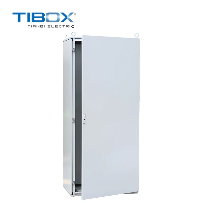 free Floor standing sheet metal outdoor distribution electrical cabinet 9-folded profiles structure  knock-down rack