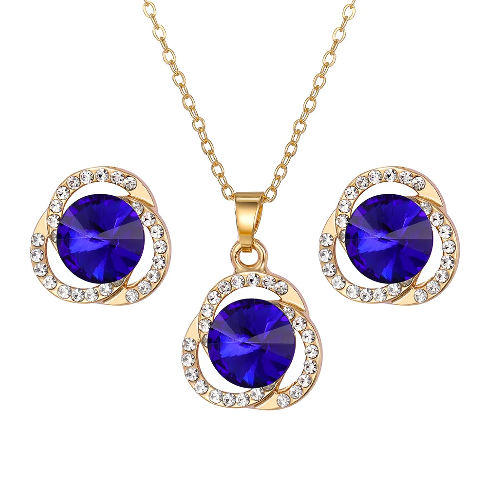 Wholesale Fashion Gold Plated Water Drop Colorful Rhinestone Necklace Earrings Set Jewelry Sets For Women
Wholesale Fashion Gold Plated Water Drop Colorful Rhinestone Necklace Earrings Set Jewelry Sets For Women
